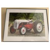 VINTAGE TRACTOR PHOTO-FORD/FRAMED VINTAGE TRACTOR PHOTO-FORD/FRAMED