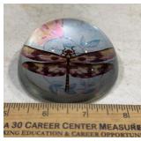 VINTAGE PAPER WEIGHT-DRAGON FLY DESIGN