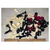 CHESS PIECES & CHECKERS-ASSORTED