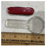 SMALL KNIFE & MAGNAFYING GLASS