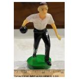 VINTAGE CAKE TOPPER-BOWLER/PLASTIC