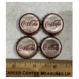 (4 COUNT) COCA-COLA BOTTLE CAPS