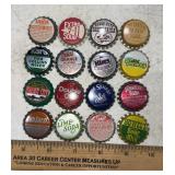 (16)BOTTLE CAPS-ASSORTED