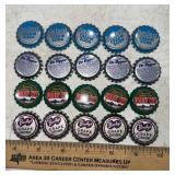 (20)BOTTLE CAPS-(5)EACH
