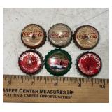 (6)BOTTLE CAPS-CHECK OUT THE PIC