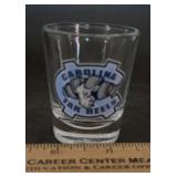 SHOT GLASS-NORTH CAROLINA TAR HEELS