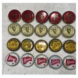 (20)BOTTLE CAPS-(5)EACH