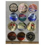 (12)FISHING STRING SPOOOL LABELS-ASSORTED