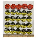 PINBACK BUTTONS-CHECK OUT THE PIC