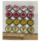 (16)BOTTLE CAPS-(4)EACH