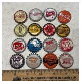 (16)BOTTLE CAPS-ASSORTED