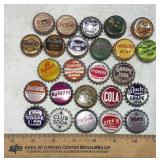 (25) BOTTLE CAPS-ASSORTED