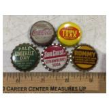 (5)BOTTLE CAPS-ASSORTED