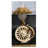 VINTAGE OIL LAMP-APPROX. 10" TALL