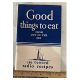 VINTAGE COOKBOOK-RADIO RECIPES