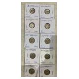 (10)NETHERLANDS "CENT" COINS-(2)25 / (8)10 ***