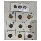 (12)LINCOLN WHEAT BACK CENTS ***1930