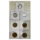 (7)JAPAN "YEN" COINS-(3)10 / (1)5 / (3)1