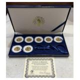 14kt GOLD PPLATED STATEHOOD QUARTER DOLLARS-***