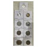 (9)BELIZE "CENT" COINS-(4)25 / (4)5 / (1)1 ***