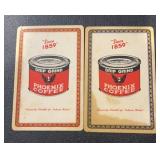 (2 COUNT) PLAYING/COUPON CARDS-'PHOENIX COFFEE'