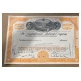 VINTAGE RAILROAD STOCK CERTIFICATE-'THE