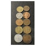 (BAG OF 10) 'DIFFERNET' ***FOREIGN*** COINS