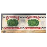 (2 COUNT) VINTAGE CAN LABEL-CHECKERBOARD/SAUER