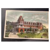 VINTAGE POSTCARD-'HANDWRITTEN' & POSTAGE STAMP