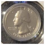 1976-S 'PROOF' WASHINGTON QUARTER (40% SILVER)