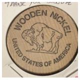 'THANK YOU' ***WOODEN NICKEL***
