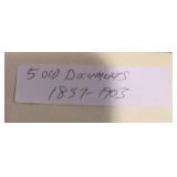 (5) 'DIFFERENT' VINTAGE DOCUMENTS-'1837-1903'