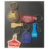 (6) 'DIFFERENT' KEY RINGS-ADVERTISING