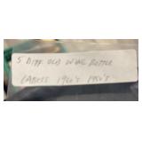 (5) 'DIFFERENT' VINTAGE WINE BOTTLE LABELS-