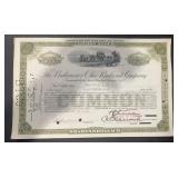 VINTAGE RAILROAD STOCK CERTIFICATE-'THE BALTIMORE