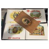 (5) 'DIFFERENT' VINTAGE CIGAR BOX LABELS