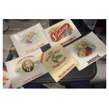 (5) 'DIFFERENT' VINTAGE CIGAR BOX LABELS