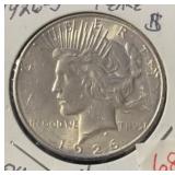 1926-S PEACE SILVER DOLLAR (90% SILVER) (AU)