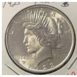 1923 PEACE SILVER DOLLAR (90% SILVER) ***SHARP***