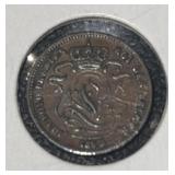 1862 BELGUIN (1-CENT) COIN ***ERROR - TRIPLE '6'
