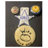 (4) 'DIFFERENT' PINBACKS & MORE