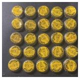 (25 COUNT) VINTAGE BOTTLE CAP-'GUNTHER VIRGINIA'/