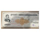VINTAGE BANK CHECK-DATED '1870'/'FIRST NATIONAL