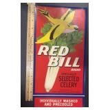 (10 COUNT) VINTAGE CRATE LABEL-RED BILL/SELECT