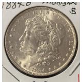 1884-O MORGAN SILVER DOLLAR (90% SILVER)