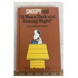 PEANUTS COLLECTIBLE-BOOK 'SNOOPY AND IT WAS A DARK