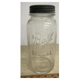 'BALL' 'HALF GALLON' FRUIT/CANNING JAR W/GLASS LID