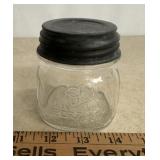 'BALL' 'HALF PINT' FRUIT/CANNING JAR W/ZINC LID