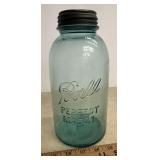 'BALL' 'HALF GALLON' FRUIT/CANNING JAR W/ZINC LID