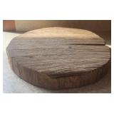 WOODEN DECOR PIECE-APPROX. 14ï¿½ DIAMETER & 2' THICK
